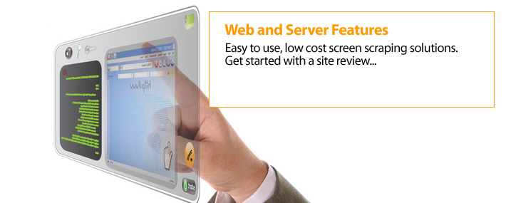 Screen scraping software.